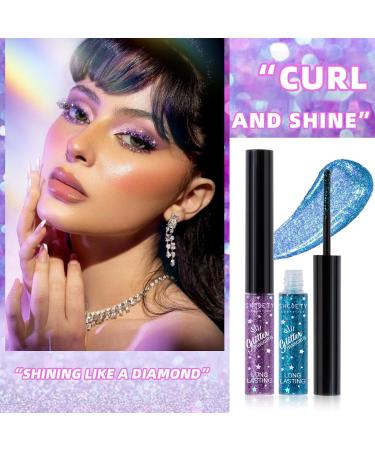 Mascara 5 Couleurs Pour Les Cils Set De Mascara Paillet Color Cils Brillants Volumineux Charmant Waterproof Longlasting Halloween Christmas Eyes Look Makeup - Buy Online on GoSupps.com