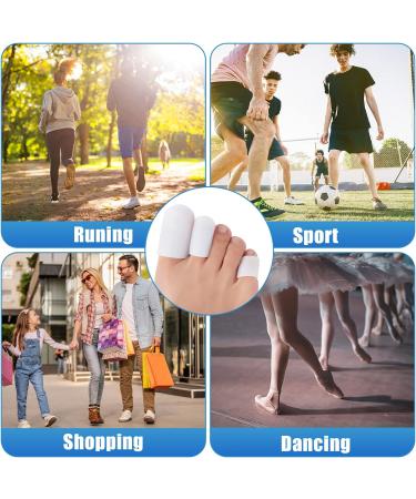 Echify Toe Protectors - 12 Pcs Gel Toe Caps for Big Toe & Pinky - Silicone Toe Covers for Blister, Corn, Callus, Ingrown Toenail, Hammer Toe - Toe Sleeves for Comfort & Protection - Buy Online on GoSupps.com