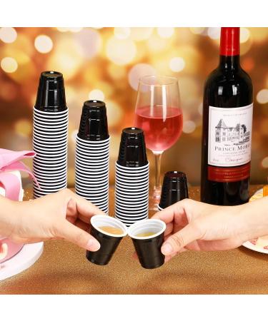 200 Disposable 2oz Black Shot Cups - Perfect for Parties, Sampling, and Tastings - Buy Online on GoSupps.com