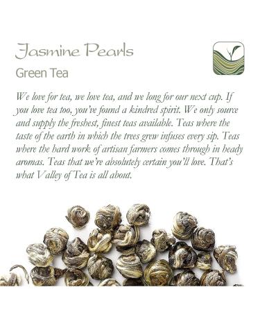 Buy Jasmine Dragon Pearl Green Tea - Organic Loose Leaf - 40g | Premium Chinese Jasmin Pearls for International Shipping - Buy Online on GoSupps.com
