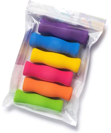 Special Supplies Long Foam Pencil Grips - Colorful Cushioned Holders for Handwriting, Drawing, Coloring - Ergonomic for Kids and Adults - Right or Left-Handed - Reusable (6 Pack) - Buy Online on GoSupps.com