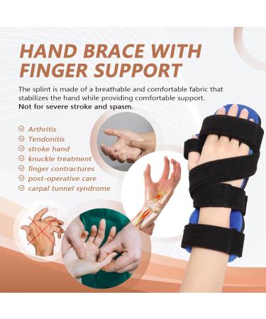 Buy Resting Hand Splint for Carpal Tunnel Stroke & Arthritis Adjustable Wrist & Finger Support Fits Left/Right Hands M Version 3 with MESH - Buy Online on GoSupps.com