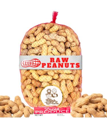THE AMISH ECO-FARM | Raw Peanuts in Shell Fancy 2.5 lbs. (Great for Boiling, Squirrels and Birds)