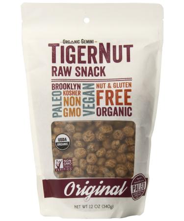 Organic Raw Tigernuts (12 oz) Raw 12 Ounce (Pack of 1)