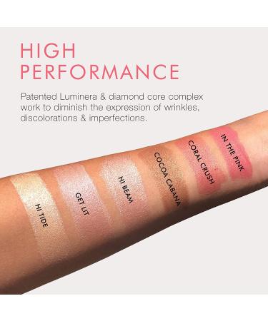 Beauty For Real Blush + Glo In the Pink + Get Lit - Cream-to-Powder Mineral Blush Highlighter Stick - Organic Vegan Formula - 0.32 oz - Buy Online on GoSupps.com