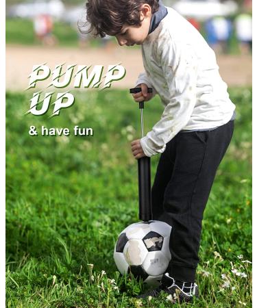 10 Portable Ball Pump Kit with Needles, Nozzle & Extension Hose - Ideal for Soccer, Basketball, Volleyball, Rugby & More - Buy Online on GoSupps.com
