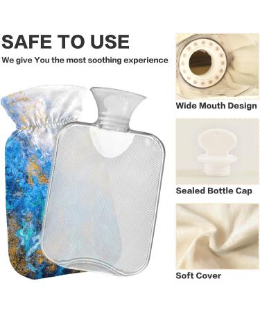 Naanle Ocean Painting 1L Hot Water Bottle with Lid Pain Relief & Warmth Therapy - Buy Online on GoSupps.com