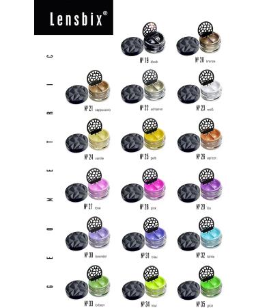 Buy Lensbix Geometric Contact Lens Container - Futuristic 3D Design Stylish Accessory for Lens Wearers (NO25 Yellow) - Buy Online on GoSupps.com