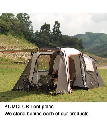 KOMCLUB Telescoping Tent Poles - Adjustable Stainless Steel Lightweight Poles for Camping, Backpacking, Hiking - Set of 2 (78in) - Buy Online on GoSupps.com
