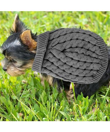 Rumyve Knitted Jumper and Warm Dog Sweater Classic Turtleneck Knitted Dog Sweater Dog Winter Clothing for Small and Medium Sized Dog Pet Clothing(S) - Buy Online on GoSupps.com