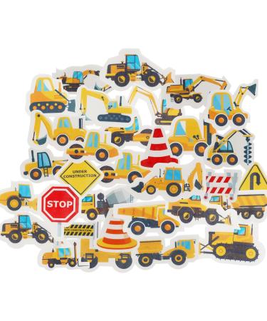 Arthsdite 64 Pcs Edible Construction Cupcake Toppers Truck Tractor Excavator Cake Decorations Stop Sign Dessert Decoration for Construction Baby Shower Birthday Party Food Decorations - Buy Online on GoSupps.com