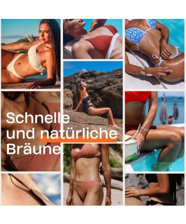 Premium Tan Browning Accelerator SPF 0 - Organic Argan Oil Waterproof Paraben-Free Tanning Cream for Quick Natural Tan - 200ml - Buy Online on GoSupps.com