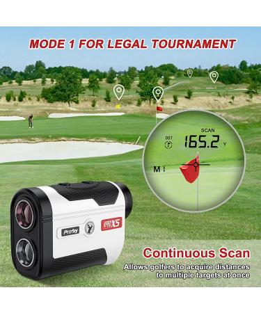 Profey Golf Rangefinder with Slope - 6X Magnification Laser Range Finder - Flag Lock Pulse Vibration - Tournament Legal - Gift Box Included - Buy Online on GoSupps.com