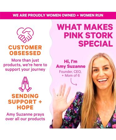 Pink Stork Total Prenatal Vitamin with DHA and Folic Acid: Vitamins with Folate Iron Biotin Vitamin D Vitamin C + Zinc Fertility Supplements for Women Women-Owned 180 Vegetarian Capsules 180 count (Pack of 1) - Buy Online on GoSupps.com