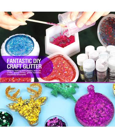 Hemoer 12 Colographic Sequins - 12g Cosmetic Quality for Face Body Hair & Art - Perfect for Festivals & Parties - 144g Total - Buy Online on GoSupps.com