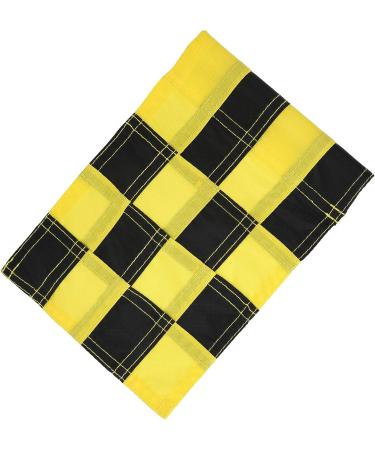 WNSC Golf Flag - Checkered Hole Pole Cup Flags - Nylon - Backyard Outdoor - Black Yellow - Buy Online on GoSupps.com