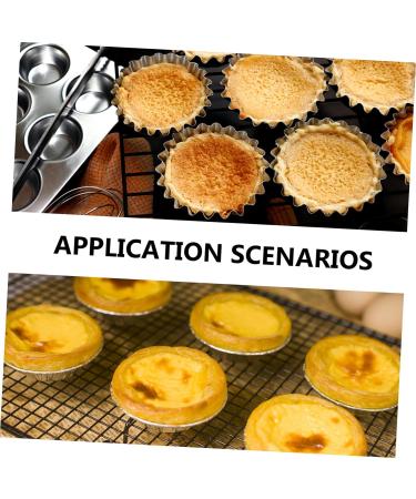 Milisten 12 Pcs Chocolate Chip Muffins Silicone Small Tart Cases Quiche Pan Egg Tart Stainless Egg Tart Wrapper Baking Mold Sushi Dipping Bowls Egg Tart Cups Egg Tart Tins Mini Pudding Mold Size 1x2pcs Silverx2pcs - Buy Online on GoSupps.com