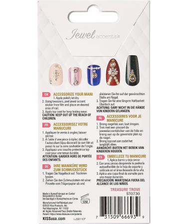 Kiss Jewel Accents 66693 (LJS01) Treasure Trove - 1.6 Ounce: Sparkle & Shine with this Stunning Accent for Crafts - Buy Online on GoSupps.com