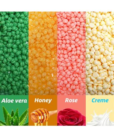 Natural Vegetable Wax Beads for Professional Hair Removal | Face Body Legs Armpits | Pearl Wax Beans (400g Honey) - International Shipping Available - Buy Online on GoSupps.com