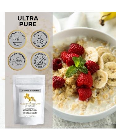 Addictive Wellness Tremella Mushroom Extract Powder Wood Grown Pure & Potent (50 Grams) 1.76 Ounce (Pack of 1) - Buy Online on GoSupps.com