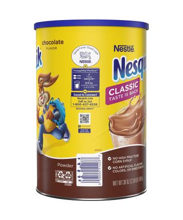 NESQUIK Chocolate Powder 6x38oz Canisters - Pack of 6 | Delicious and Nutritious Chocolate Drink Mix - Buy Online on GoSupps.com