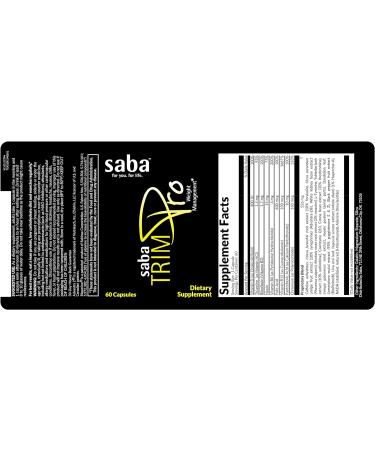 Saba Trim Pro - 60 Capsules | Powerful Weight Management Supplement - Buy Online on GoSupps.com