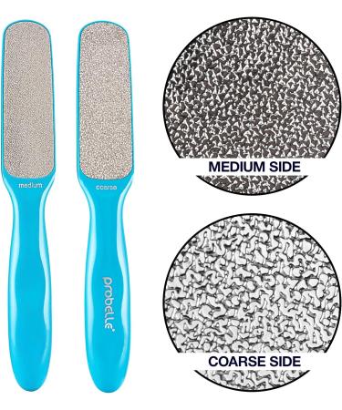 Probelle Double Sided Multidirectional Nickel Foot File - Instant Callus & Corn Remover Tool (Blue) Safe & Effective Foot Care - Buy Online on GoSupps.com