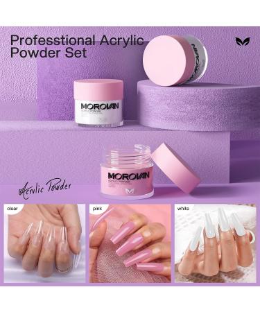 Morovan Acrylic Nail Kit with Drill and UV Light - Professional Set for Nail Extensions, Glitter Powder, and Nail Art - DIY Starter Kit for Home - Multicolor - Buy Online on GoSupps.com