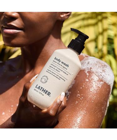 LATHER Desert Aloe & Agave Body Wash | Hydrating Paraben & Sulfate Free Skin Care | Gentle Cleansing for All Skin Types | 12 oz - Buy Online on GoSupps.com