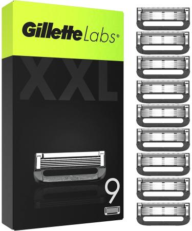 Gillette Labs Razor Blades - 9 Replacement Blades + Premium Wet Razor Bundle with Magnetic Dock | International Shipping - Buy Online on GoSupps.com