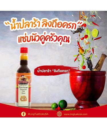 Fermented Fish Sauce Ling Tue Krok Pla Ra Thai Lao Papaya Salad Dressing 400g - Buy Online on GoSupps.com