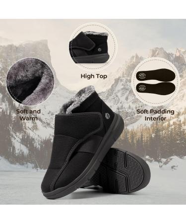 FitVille Diabetic Shoes for Women - Wide Width Slip-On Boots | Lightweight Adjustable Walking Shoes for Foot Pain Relief & Swollen Feet (Black 9 Wide - Buy Online on GoSupps.com
