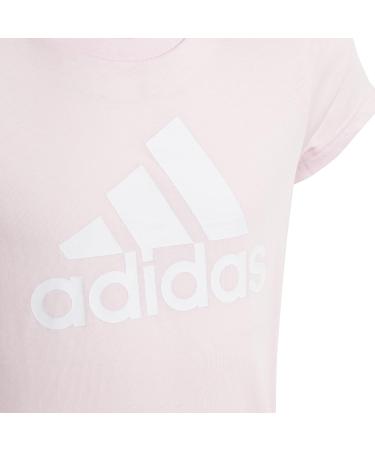 Buy adidas Girls G Bl T T-Shirt (Short Sleeve) 170 Clear Pink/White - Stylish & Comfortable International Shipping Available - Buy Online on GoSupps.com
