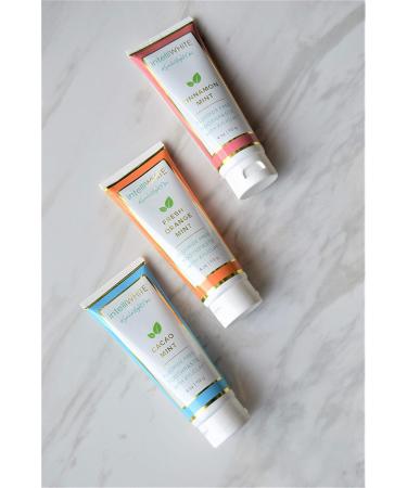 Naturally Crafted Fresh Orange-Mint Fluoride-Free Toothpaste - Cleans & Polishes with Aloe Vera & Bentonite Clay Non-Toxic Made in the USA 4oz - Buy Online on GoSupps.com