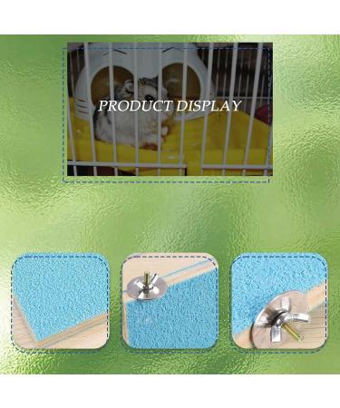 Oewnvmd Bird Perch Stand Platform Natural Wood Playground Paws Grinding Clean for Pet Parrot Budgies Parakeet Cockatiels Conure Lovebirds Rat Mouse Cage Accessories Exercise Toys - Buy Online on GoSupps.com