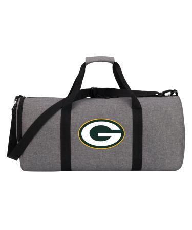 Officially Licensed NFL "Wingman" Duffel Bag, Gray, 24" x 12" x 12" Green Bay Packers