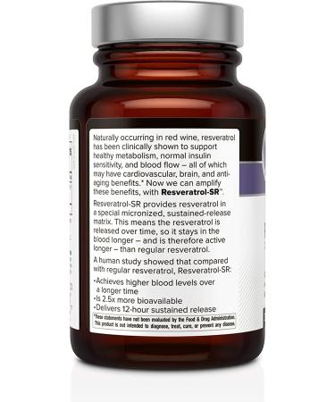 Quality of Life Labs Resveratrol-SR 150 mg - 30 Vegicaps for Antioxidant Support - Buy Online on GoSupps.com