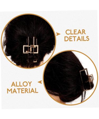 FRCOLOR Women Hair Clips Hair Clip Hair Pin Hair Barrettes Hair Claw Clips Metal Hairpin Square Bow Tie Alloy Hair Clips - Buy Online on GoSupps.com