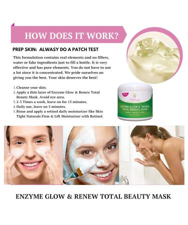 Victoria's Body Shoppe Fruit Enzyme Glow Mask | Anti-Wrinkle Revitalizing Skincare | Total Beauty Solution - Buy Online on GoSupps.com