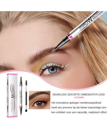 XIAOXIAOYU 2in1 Eyebrow Pen with Eyeliner Pencil Double Ended Eyebrow Pencil Waterproof 2in1 Eyebrow Pen Eyeliner Pencil Natural Looking Eyebrow Pencil for Travel Shopping 03 - Buy Online on GoSupps.com