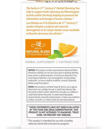  21st Century 21st Century Thin tea orange spice 1.6 ounce 24 counts per 21 century - Buy Online on GoSupps.com