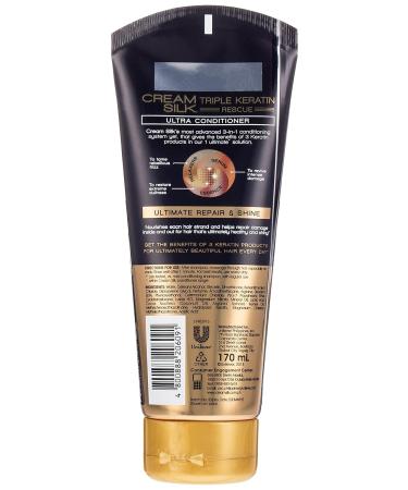 Cream Silk Triple Keratin Rescue - Ultimate Repair & Shine 170ml | International Shipping Available - Buy Online on GoSupps.com