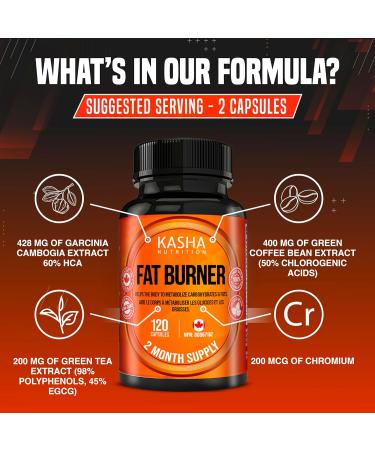 New! Thermogenic Fat Burner for Women and Men - Designed to Help Metabolize Carbohydrates & Fats | Appetite Suppressant - Could Help to Increase Satiety | Weight Loss Pills for Men & Women | Garcinia Cambogia Green Tea Extract Green Coffee Bean and Chromi - Buy Online on GoSupps.com