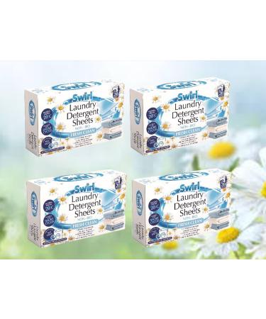 80 Dissolvable Laundry Detergent Sheets Non Bio Washing Sheets Fresh Clean Scent