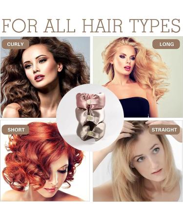 KEYRI 2PCS Heatless Hair Curler Heatless Curling Set Heatless Curlers Headband with Hairnet No Heat Hair Curlers for Long/Medium Hair Sleeping Overnight Lazy Curlers DIY Hair Styling Tools (Champagne) - Buy Online on GoSupps.com