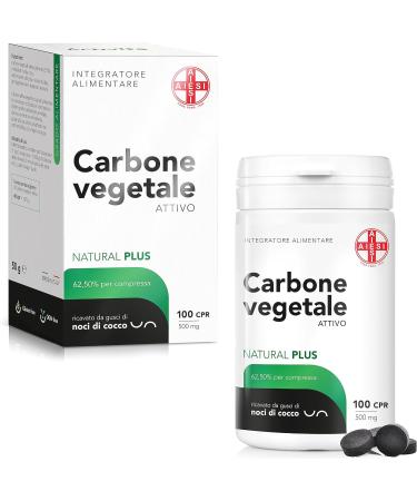 AIESI Food Grade Activated Vegetable Charcoal in 500 mg Tablets (100 cpr) # Made in Italy - Buy Online on GoSupps.com