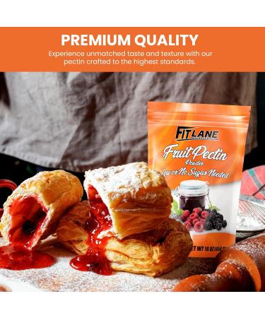 Natural Vegan Fruit Pectin Powder for Low Sugar Jams/Jellies | NON-GMO Premium Bulk 1 lb Bag - Buy Online on GoSupps.com