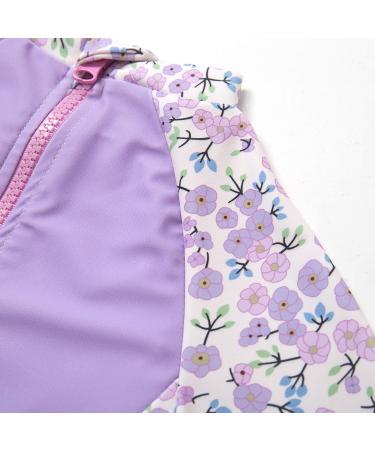 Bonverano Baby Girls UPF 50+ Sunsuit with Sun Cap - Lavender, 3-6 Months - Buy Online on GoSupps.com