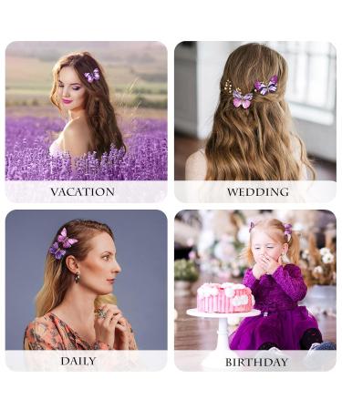 Beaupretty Colorful Butterfly Hairpins Set for Wedding & Parties - 10pcs Infants Bridal Headwear Accessory - Buy Online on GoSupps.com