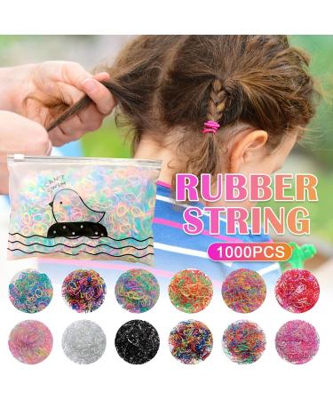 1000 Pieces Elastic Hair Bands Colorful Mini Rubber Band with Bag Soft Hair Ties Hair Elastics for Kids Hair Braids Hair Hair Accessories (G) - Buy Online on GoSupps.com